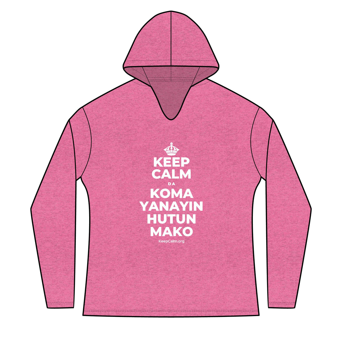 KEEP CALM DA KOMA YANAYIN HUTUN MAKO Women's Long Sleeve Hoodie