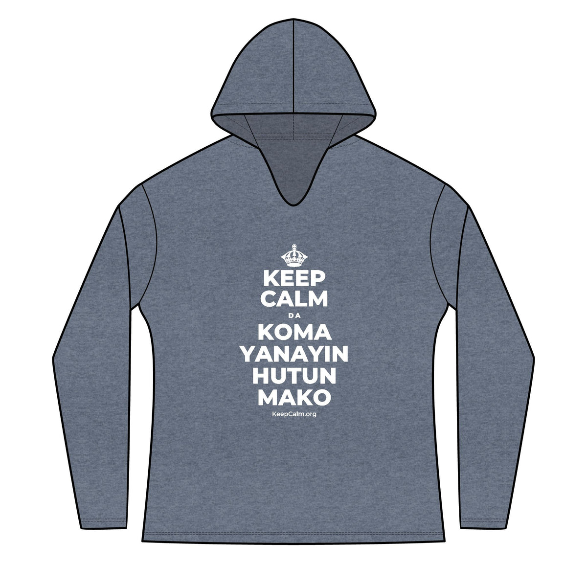 KEEP CALM DA KOMA YANAYIN HUTUN MAKO Women's Long Sleeve Hoodie