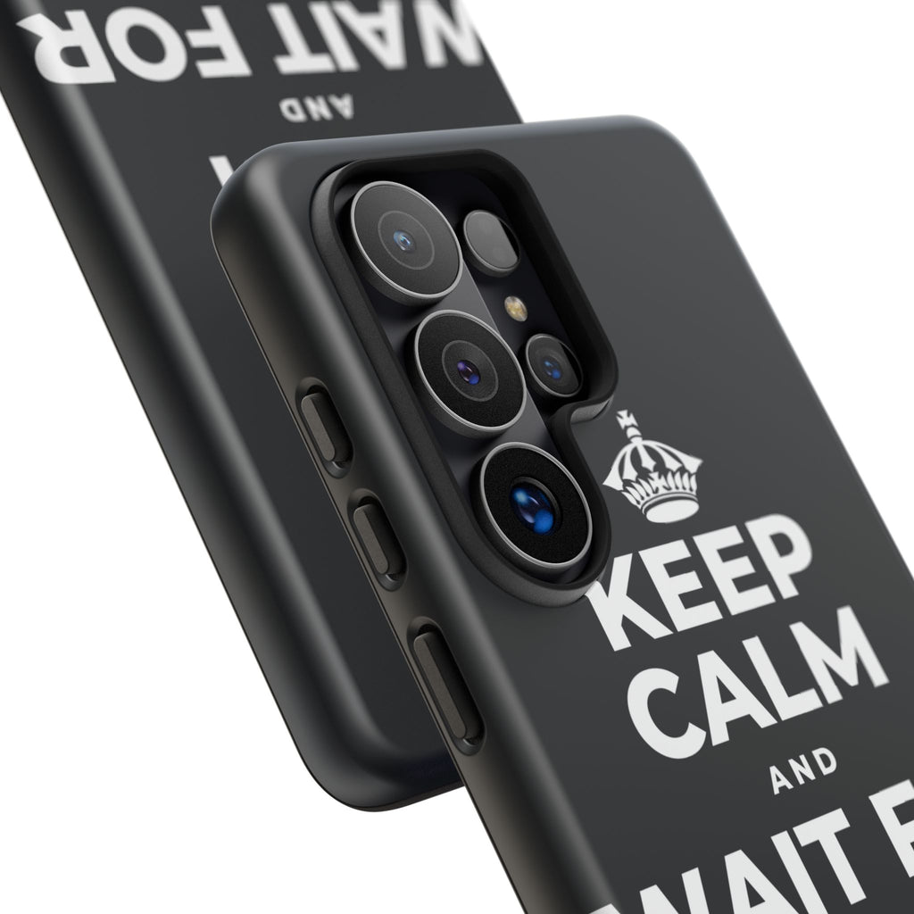 KEEP CALM AND WAIT FOR THE RAINBOW Phone Case (Dark)