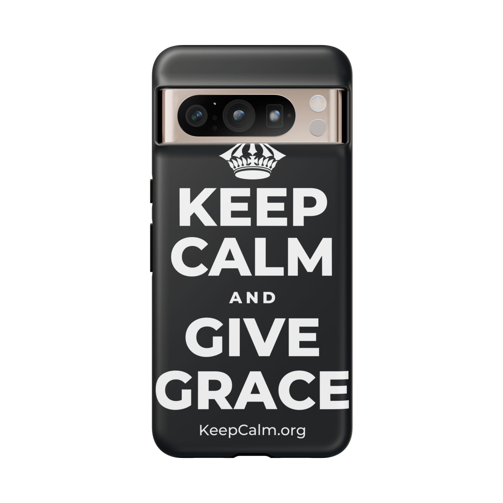 KEEP CALM AND GIVE GRACE Phone Case (Dark)