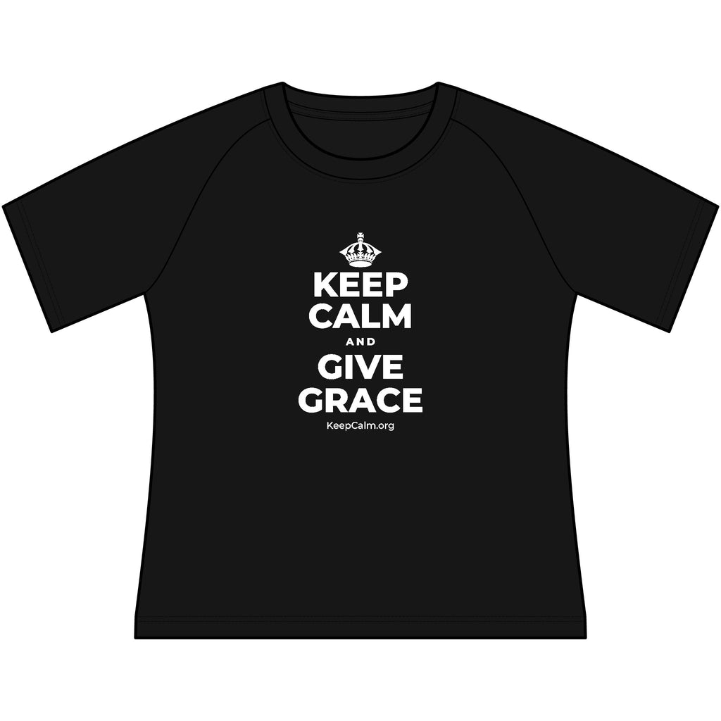 KEEP CALM AND GIVE GRACE Women's Raglan Tee