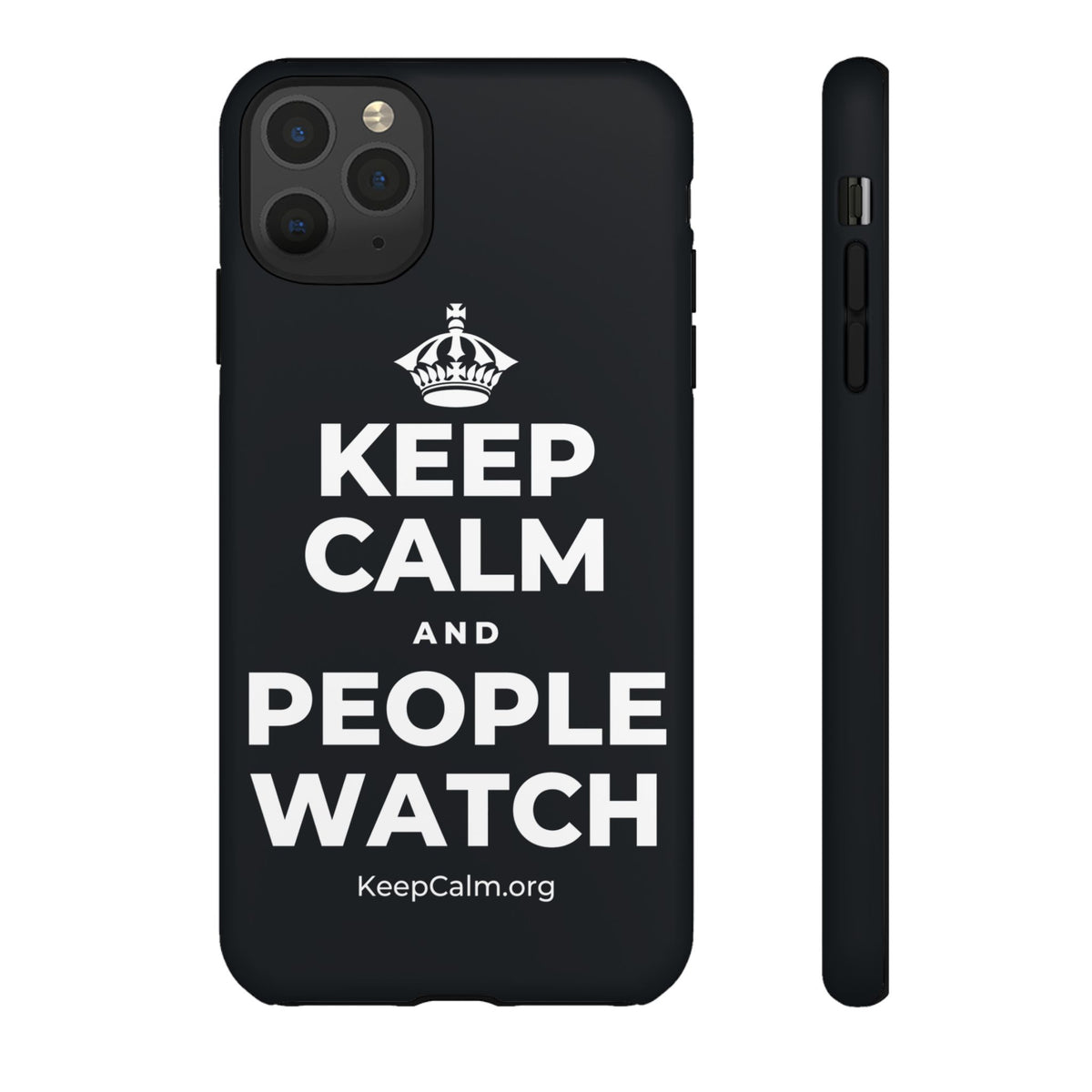 KEEP CALM AND PEOPLE WATCH Phone Case (Dark)
