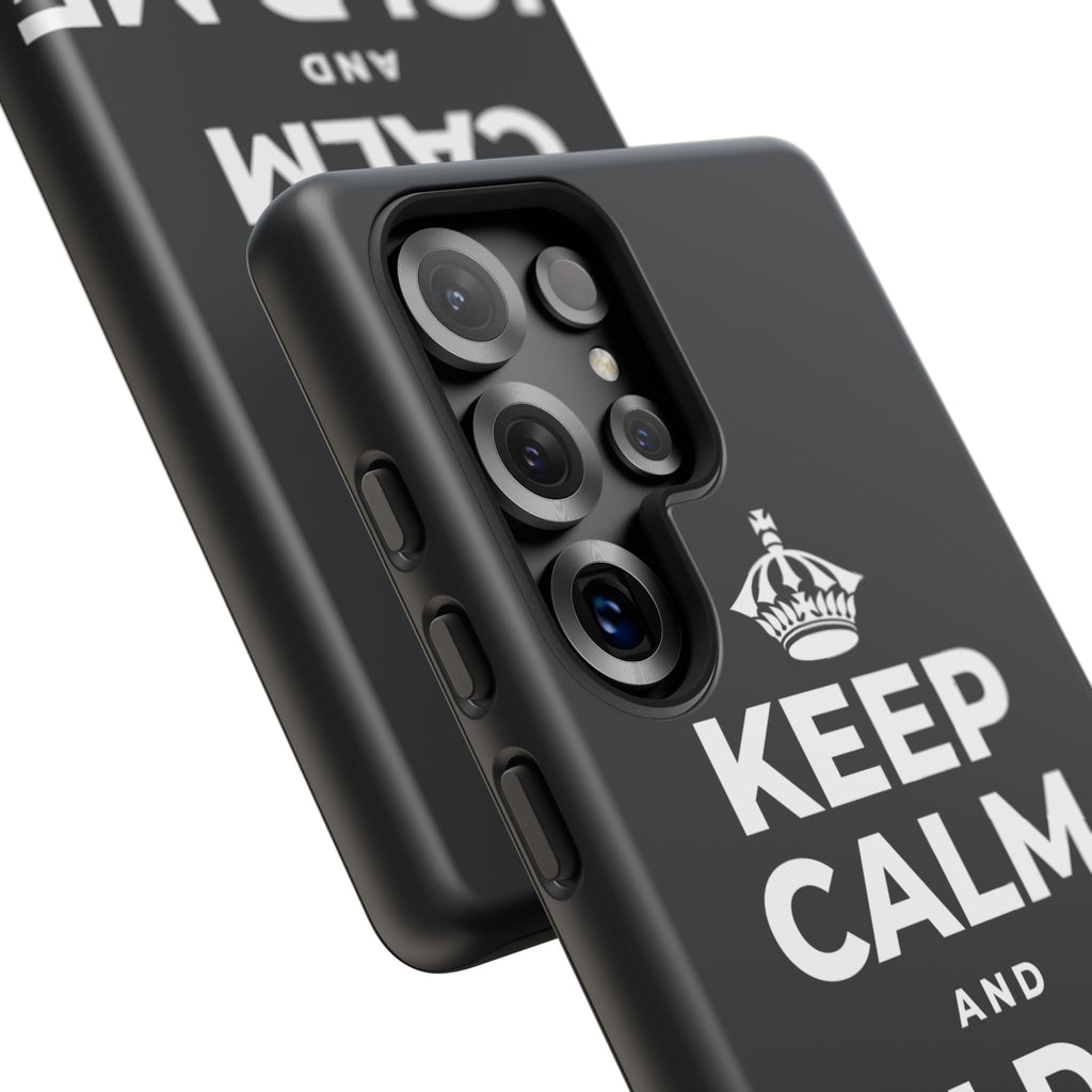 KEEP CALM AND HOLD ME CLOSE Phone Case (Dark)