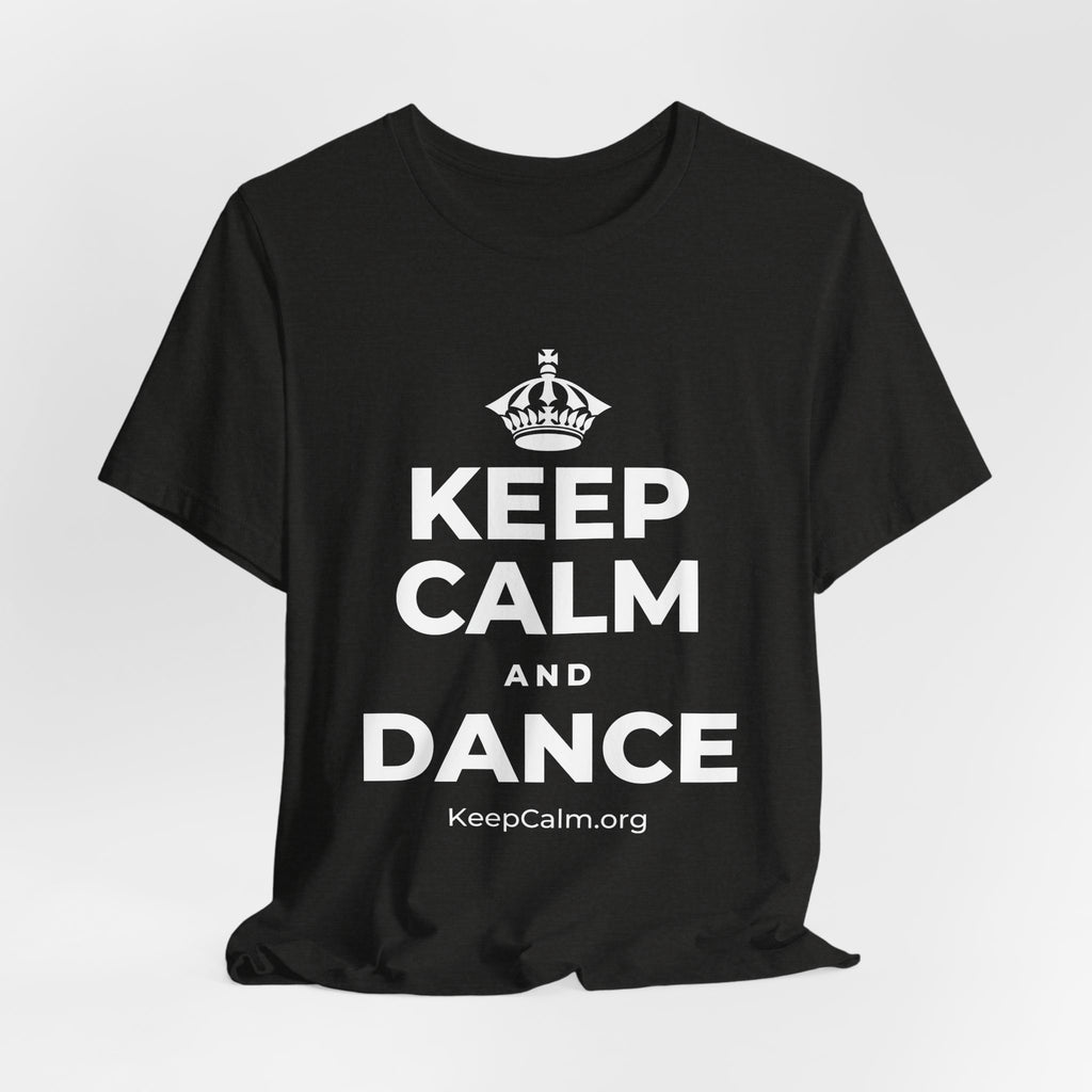KEEP CALM AND DANCE T-Shirt (Soft Cream–Heather Mauve)