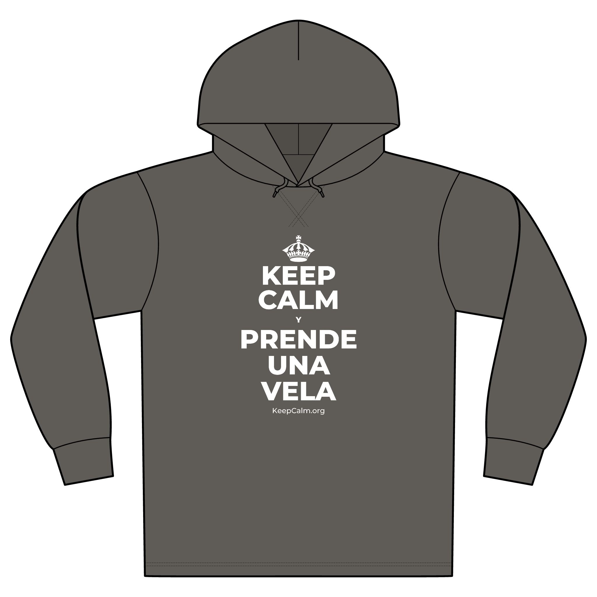 KEEP CALM Y PRENDE UNA VELA Organic Hoodie Tee