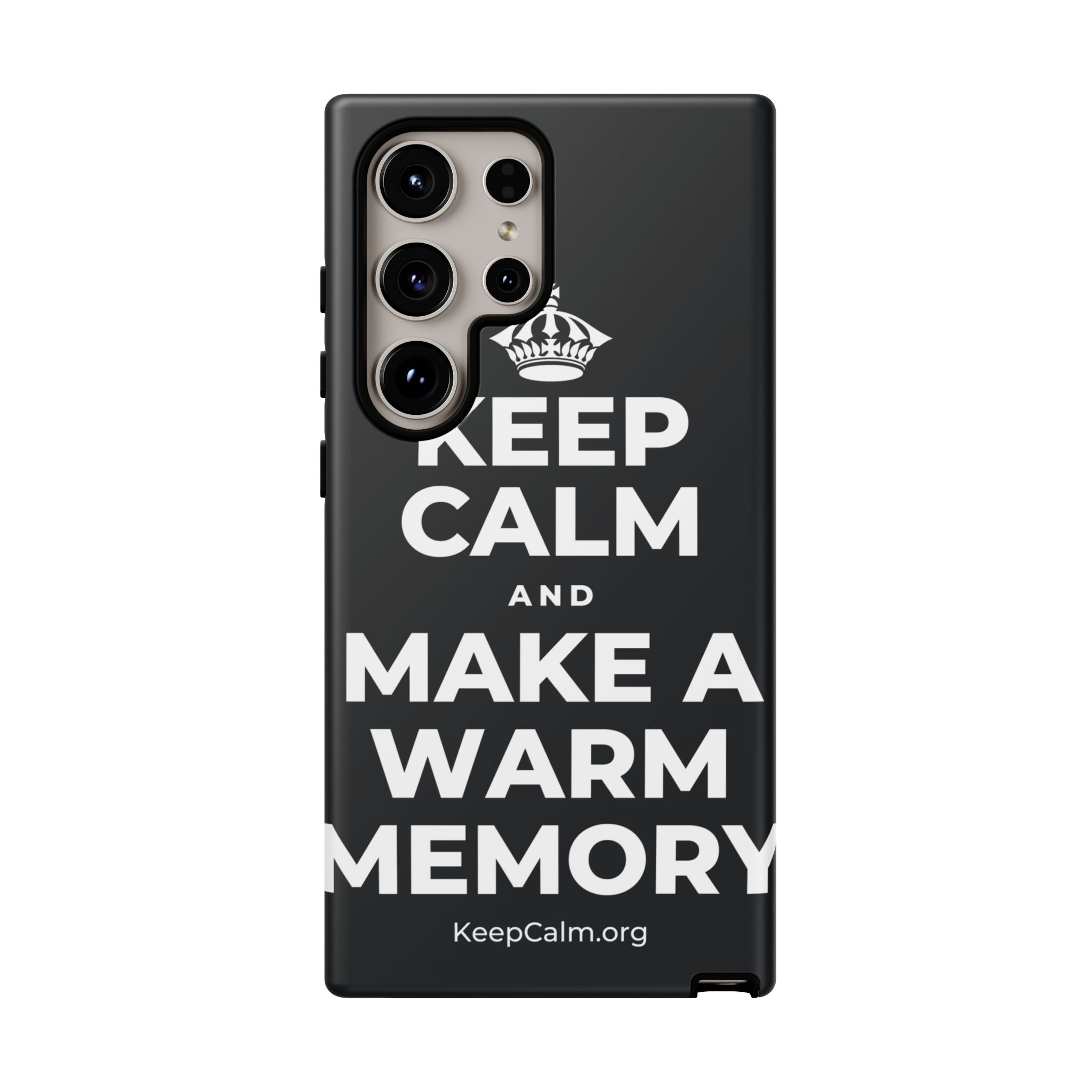 KEEP CALM AND MAKE A WARM MEMORY Phone Case (Dark)