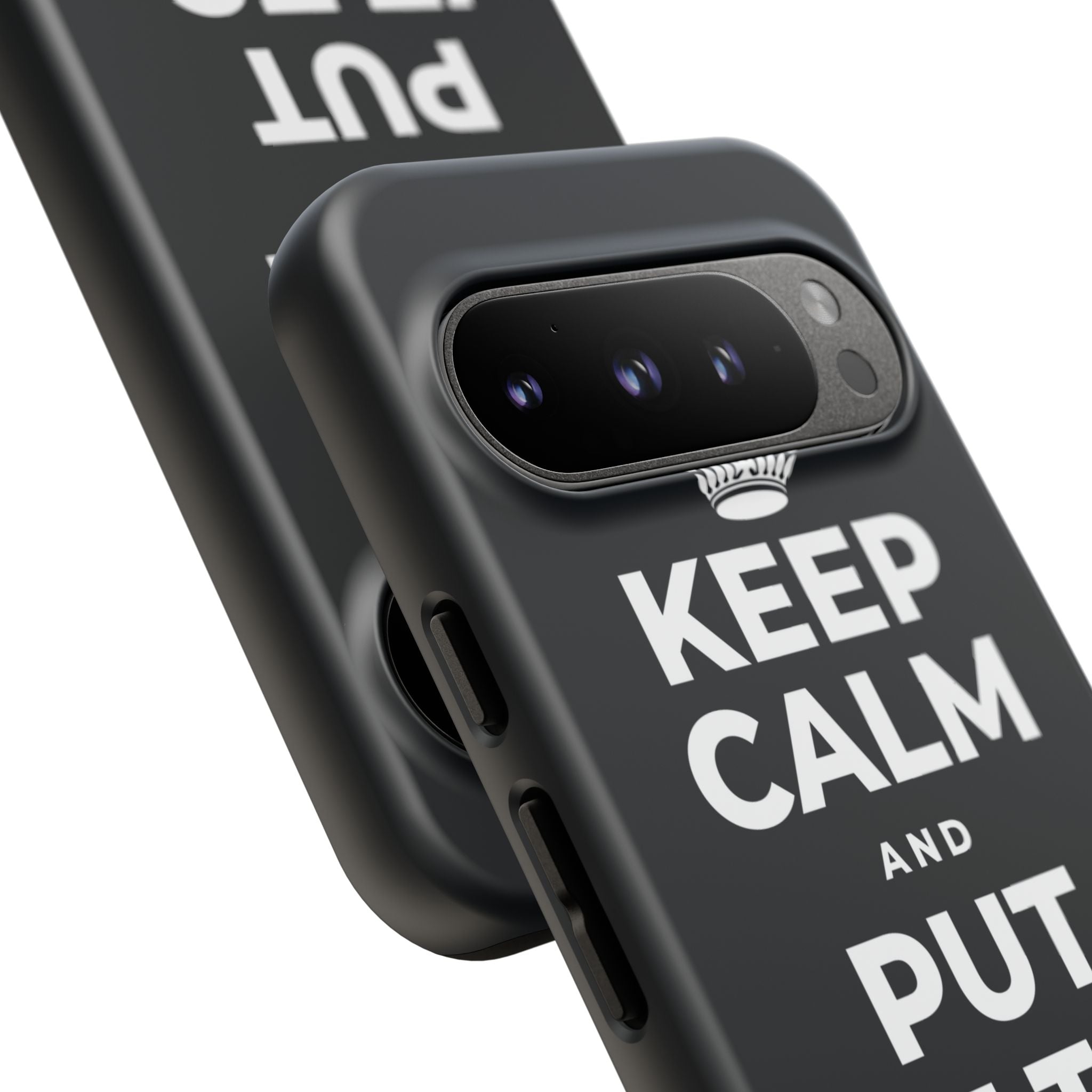 KEEP CALM AND PUT IT TO GOOD USE Phone Case (Dark)