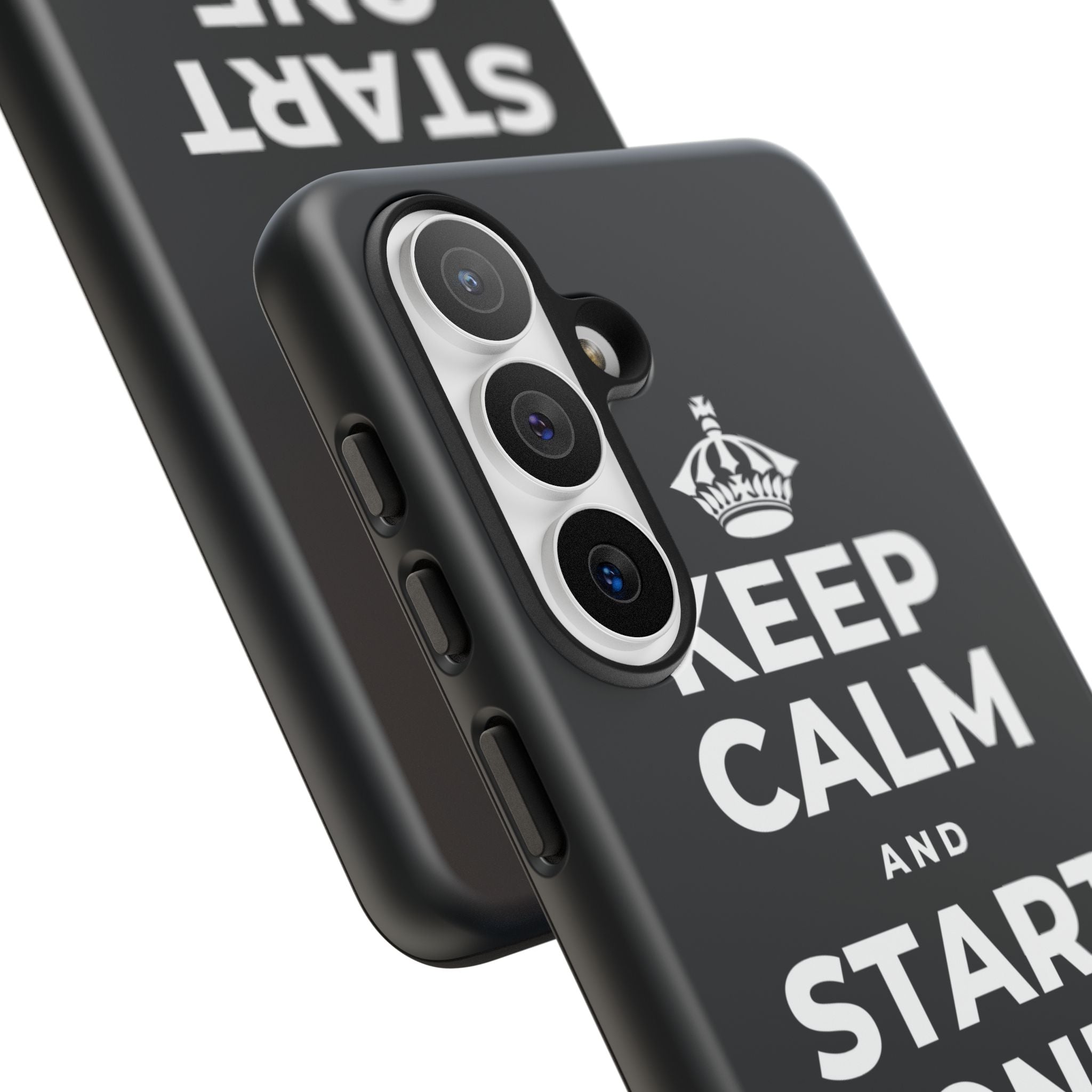 KEEP CALM AND START ONE FRESH PAGE Phone Case (Dark)