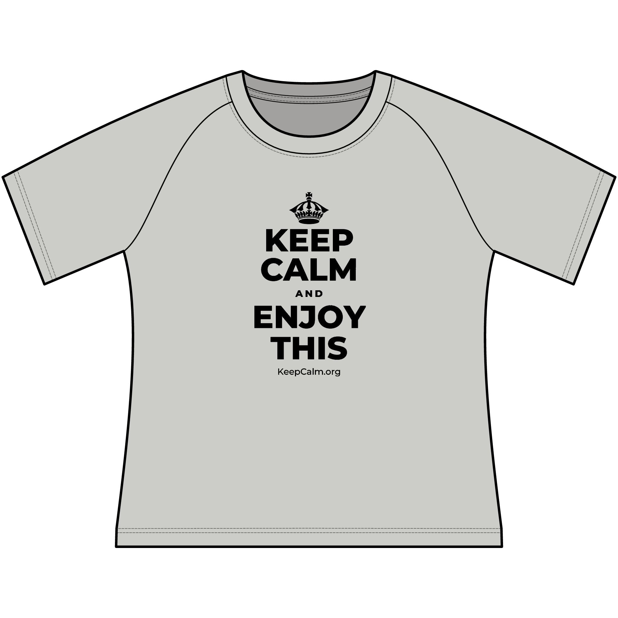 KEEP CALM AND ENJOY THIS Women's Raglan Tee
