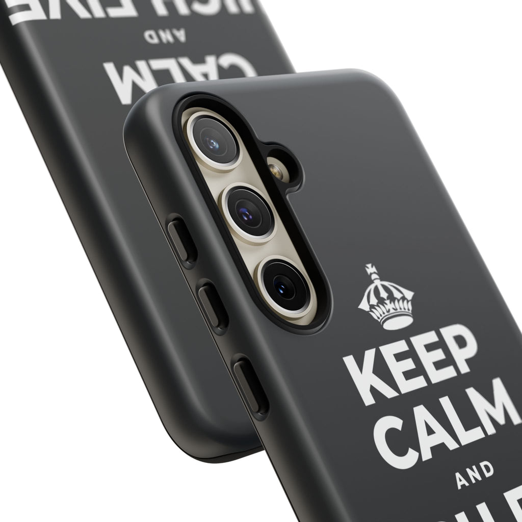 KEEP CALM AND HIGH FIVE SOMEONE Phone Case (Dark)