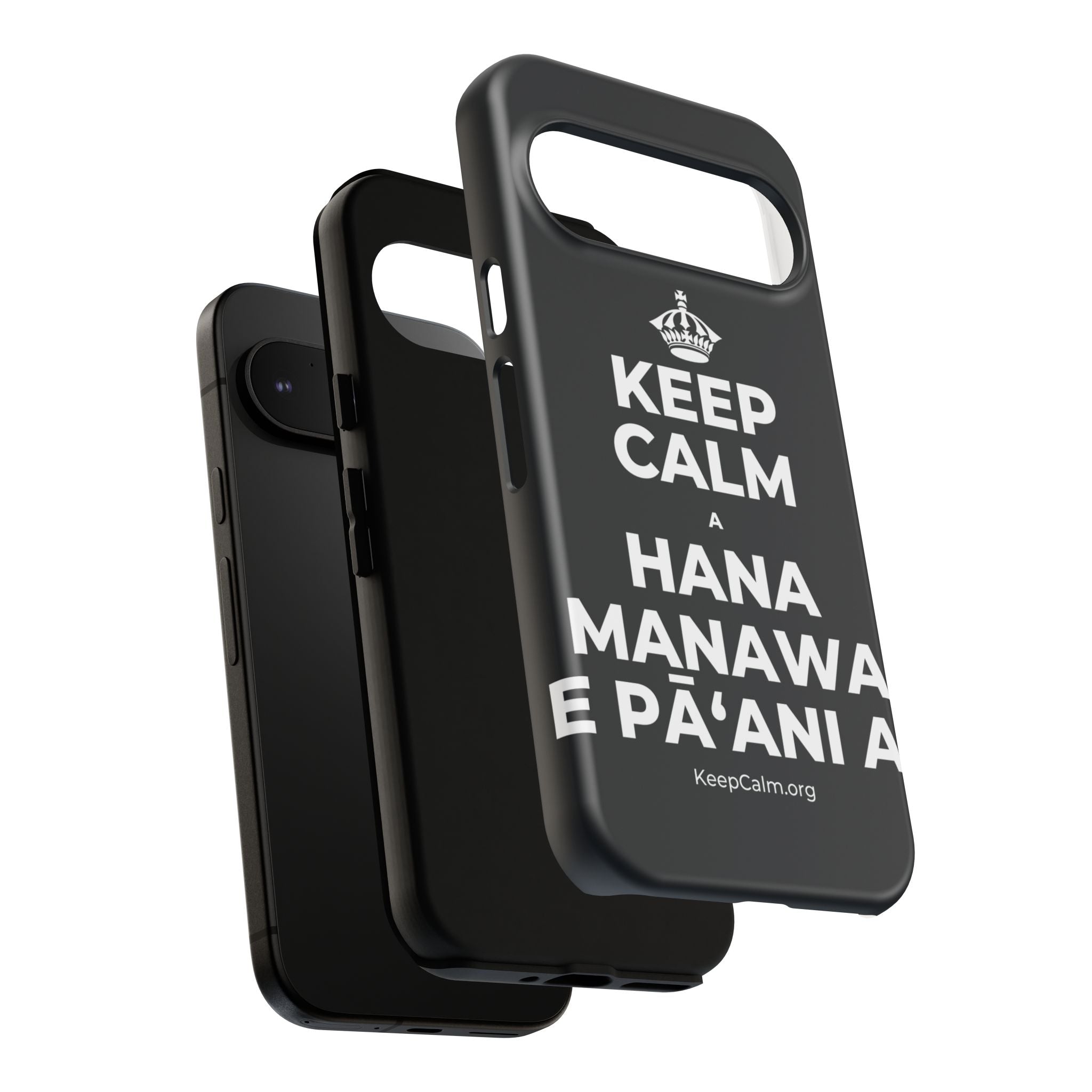 KEEP CALM A HANA MANAWA E PĀʻANI AI Phone Case (Dark)
