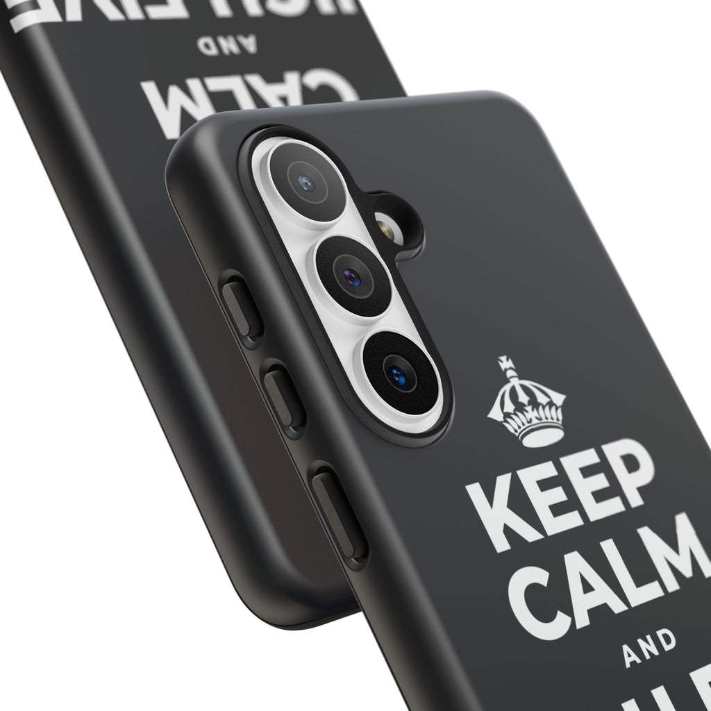 KEEP CALM AND HIGH FIVE SOMEONE Phone Case (Dark)