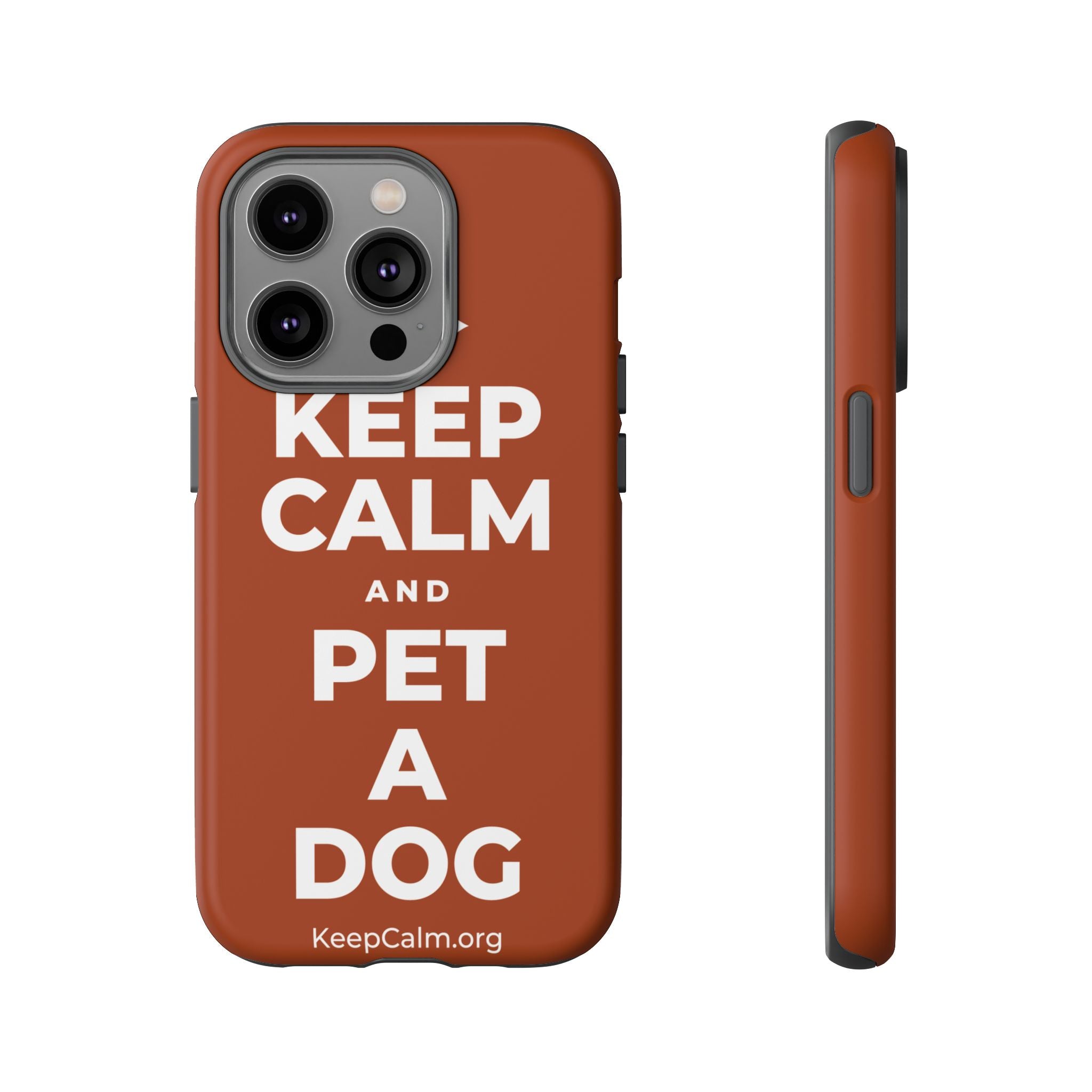 KEEP CALM AND PET A DOG Phone Case