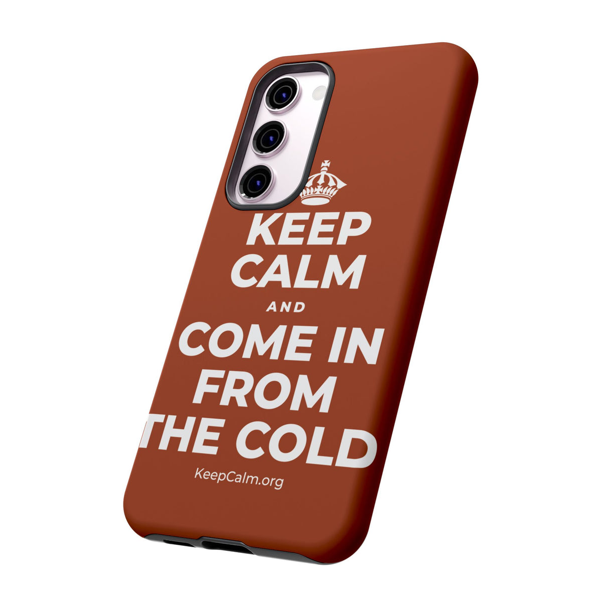 KEEP CALM AND COME IN FROM THE COLD Phone Case