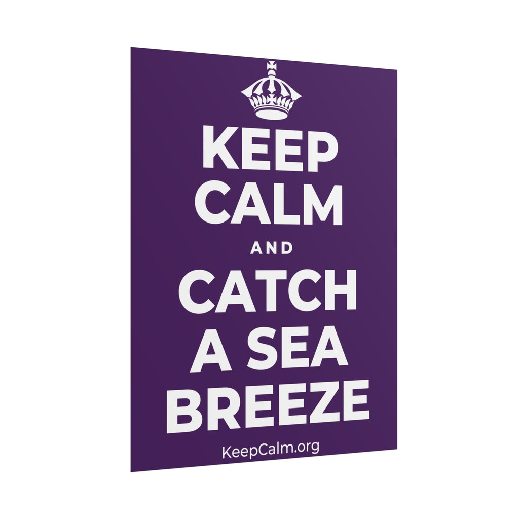 KEEP CALM AND CATCH A SEA BREEZE Poster
