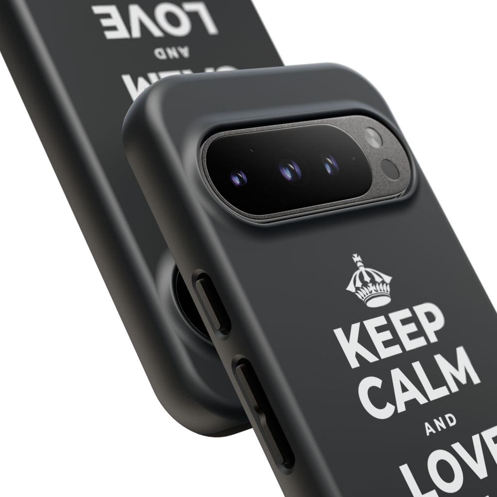 KEEP CALM AND LOVE WITHOUT POSSESSION Phone Case (Dark)