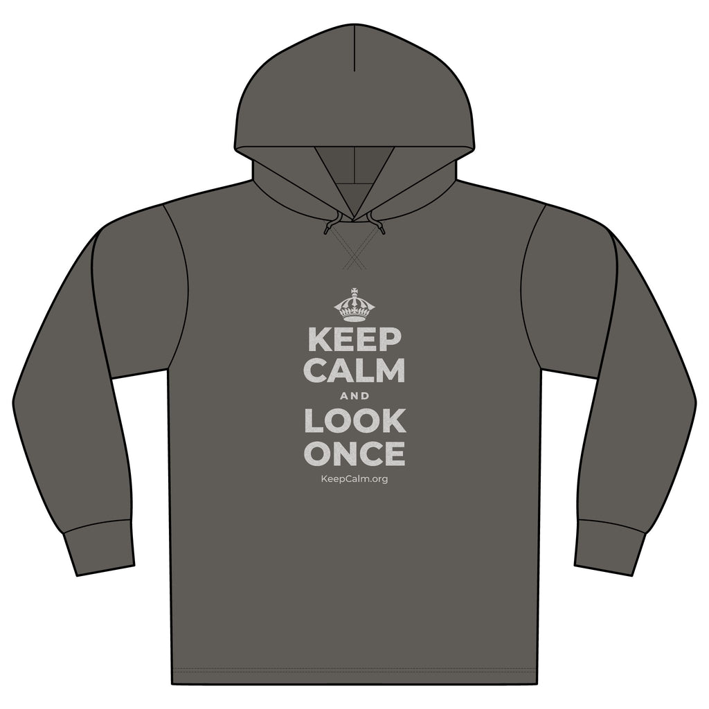 KEEP CALM AND LOOK ONCE Organic Hoodie Tee