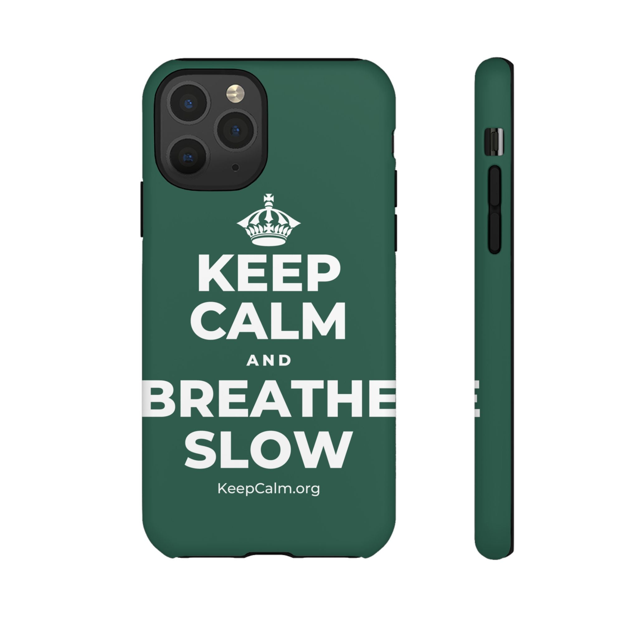 KEEP CALM AND BREATHE SLOW Phone Case