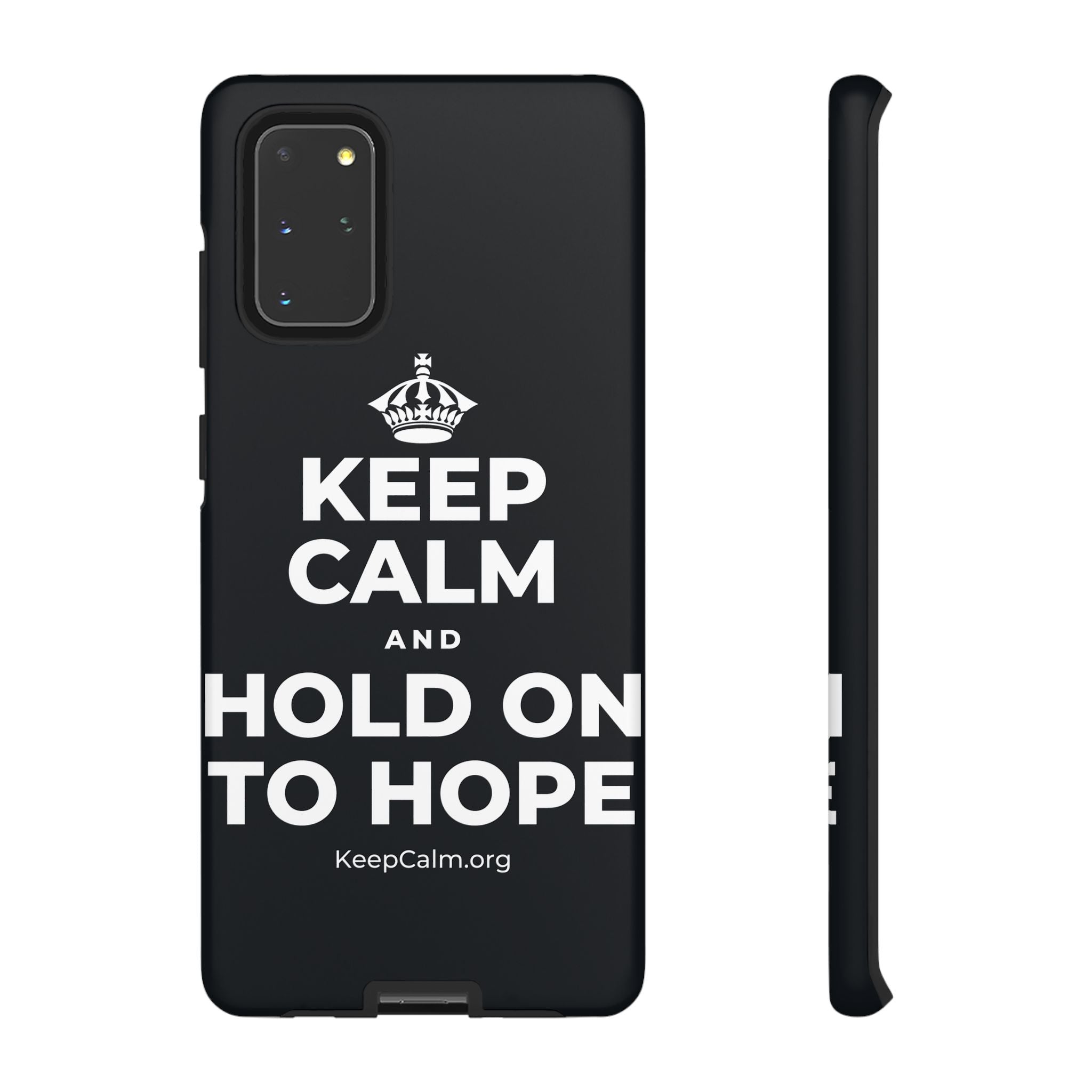 KEEP CALM AND HOLD ON TO HOPE Phone Case (Dark)