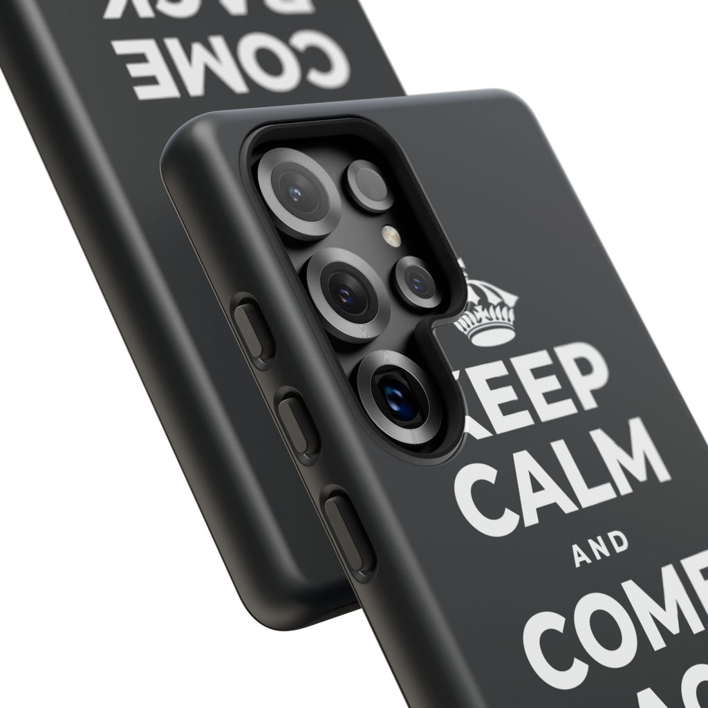 KEEP CALM AND COME BACK TO NOW Phone Case (Dark)