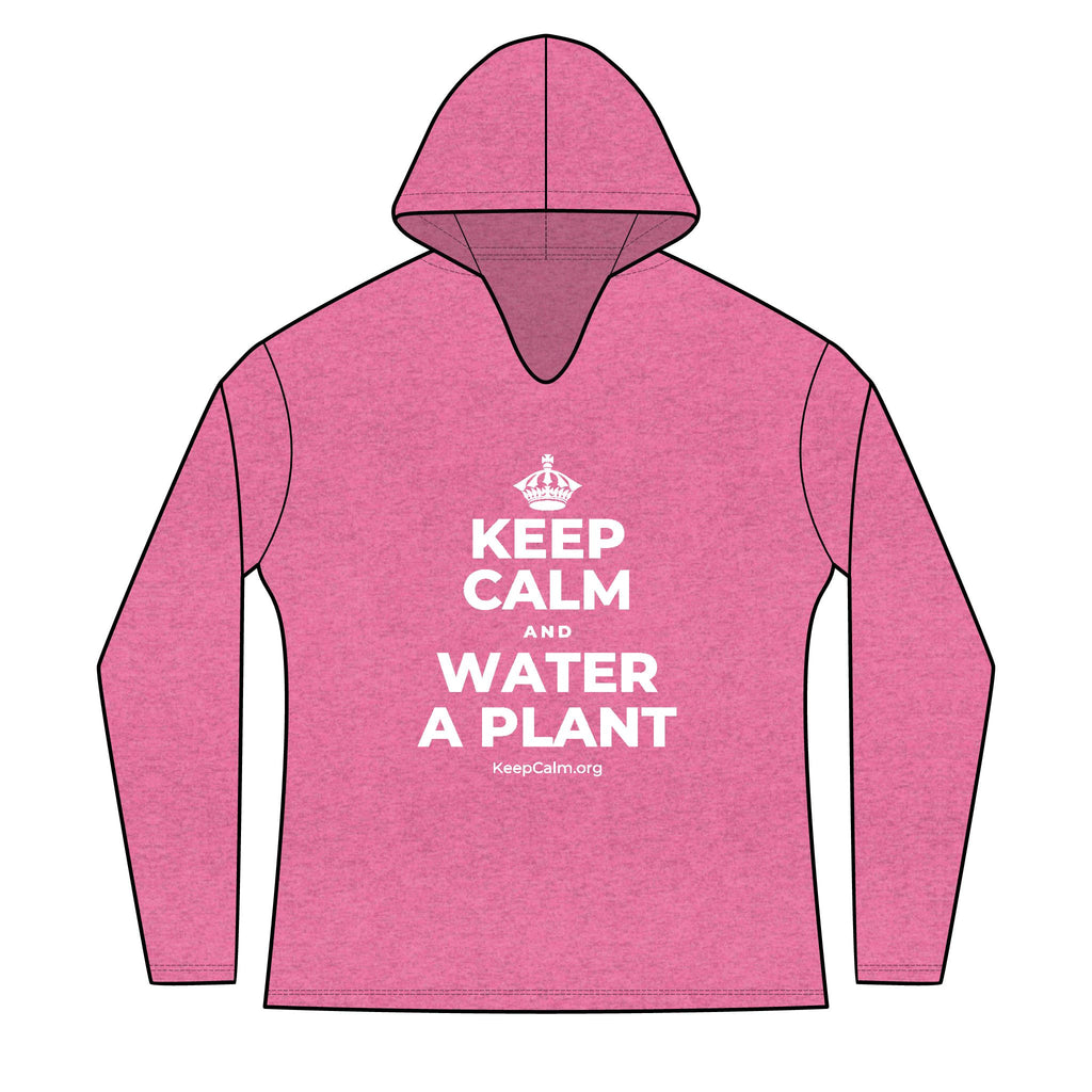 KEEP CALM AND WATER A PLANT Women's Long Sleeve Hoodie