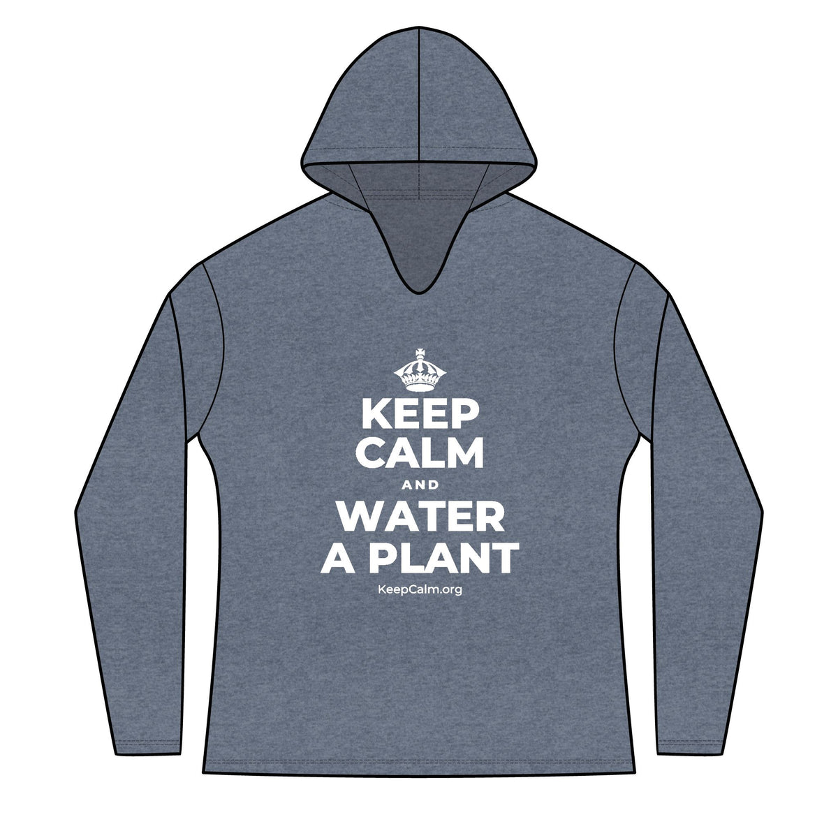 KEEP CALM AND WATER A PLANT Women's Long Sleeve Hoodie