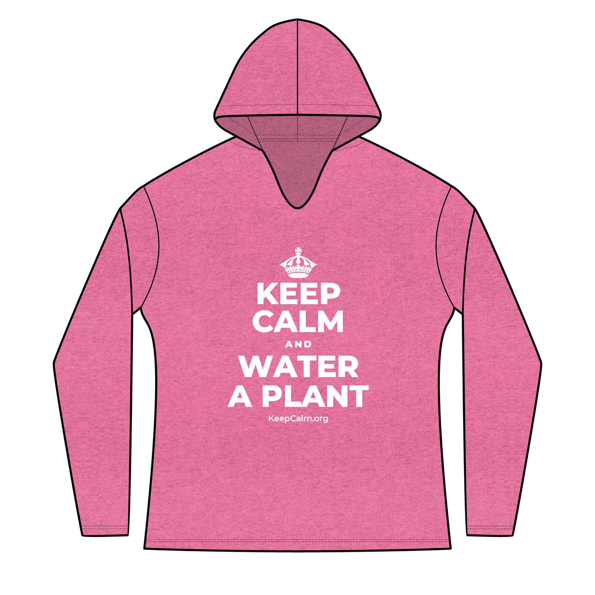 KEEP CALM AND WATER A PLANT Women's Long Sleeve Hoodie