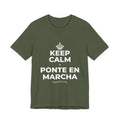 KEEP CALM Y PONTE EN MARCHA T-Shirt (Military Green–Autumn)