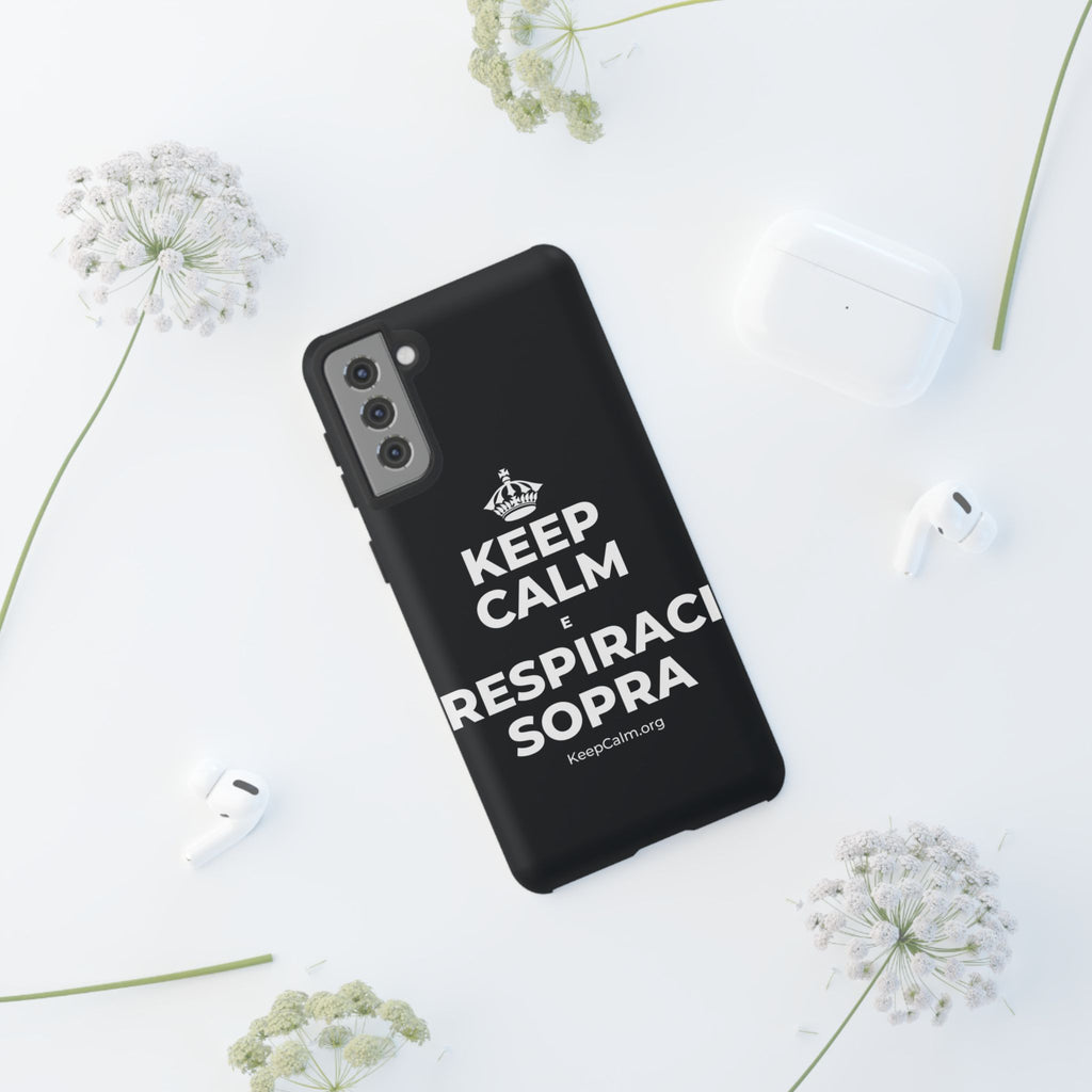 KEEP CALM E RESPIRACI SOPRA Phone Case (Dark)