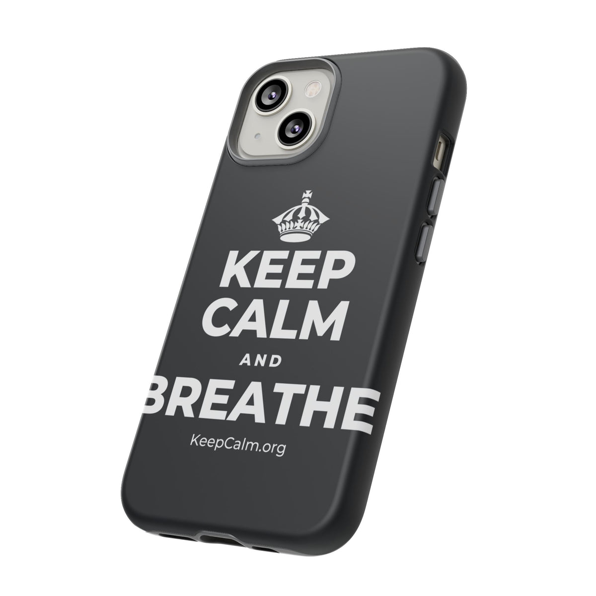 KEEP CALM AND BREATHE Phone Case (Dark)
