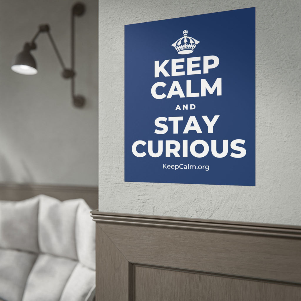 KEEP CALM AND STAY CURIOUS Poster