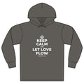KEEP CALM AND LET LOVE FLOW Organic Hoodie Tee