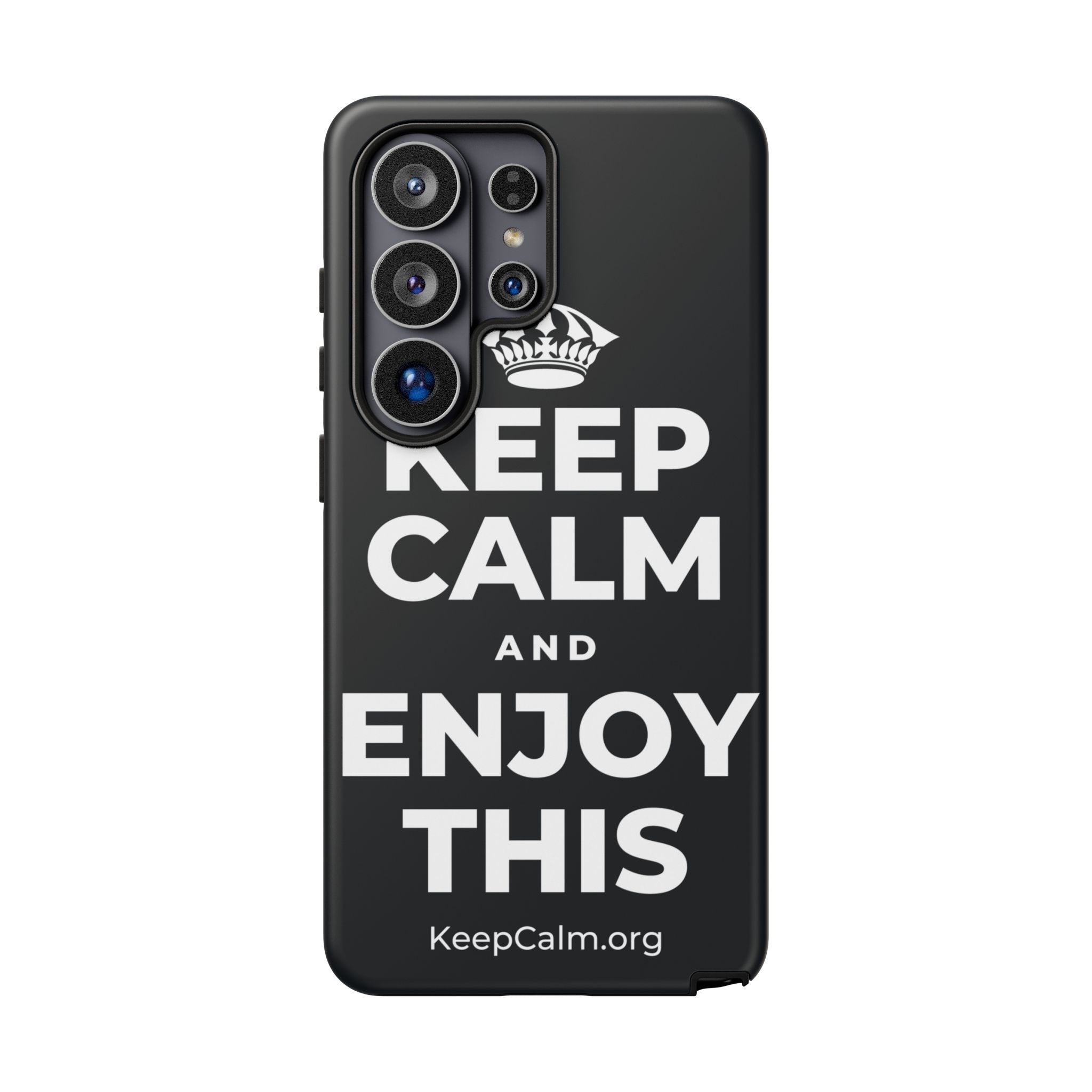 KEEP CALM AND ENJOY THIS Phone Case (Dark)