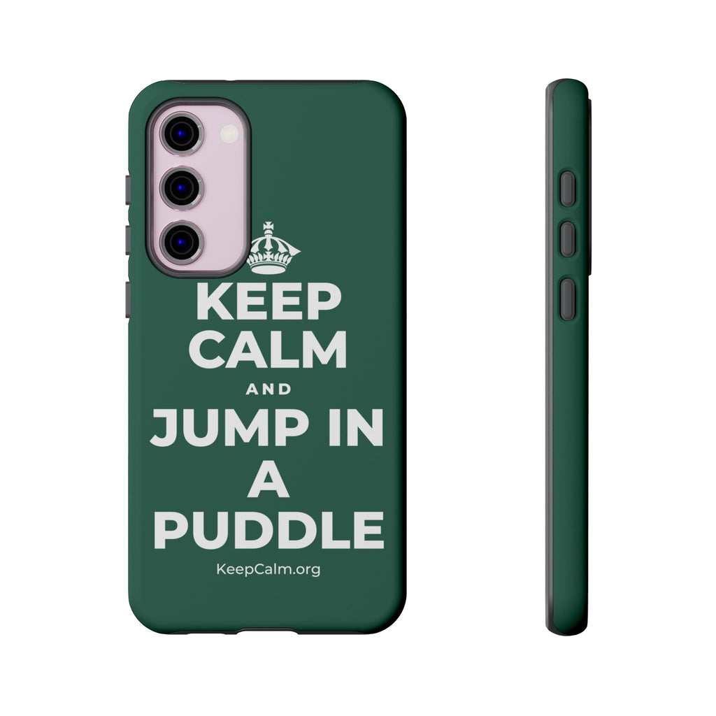 KEEP CALM AND JUMP IN A PUDDLE Phone Case