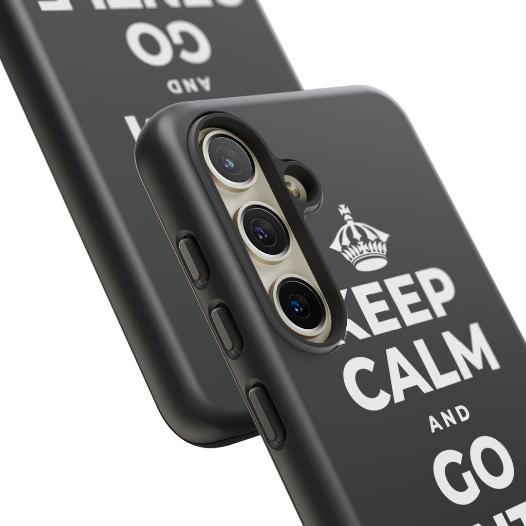 KEEP CALM AND GO GENTLE ON MONDAY Phone Case (Dark)