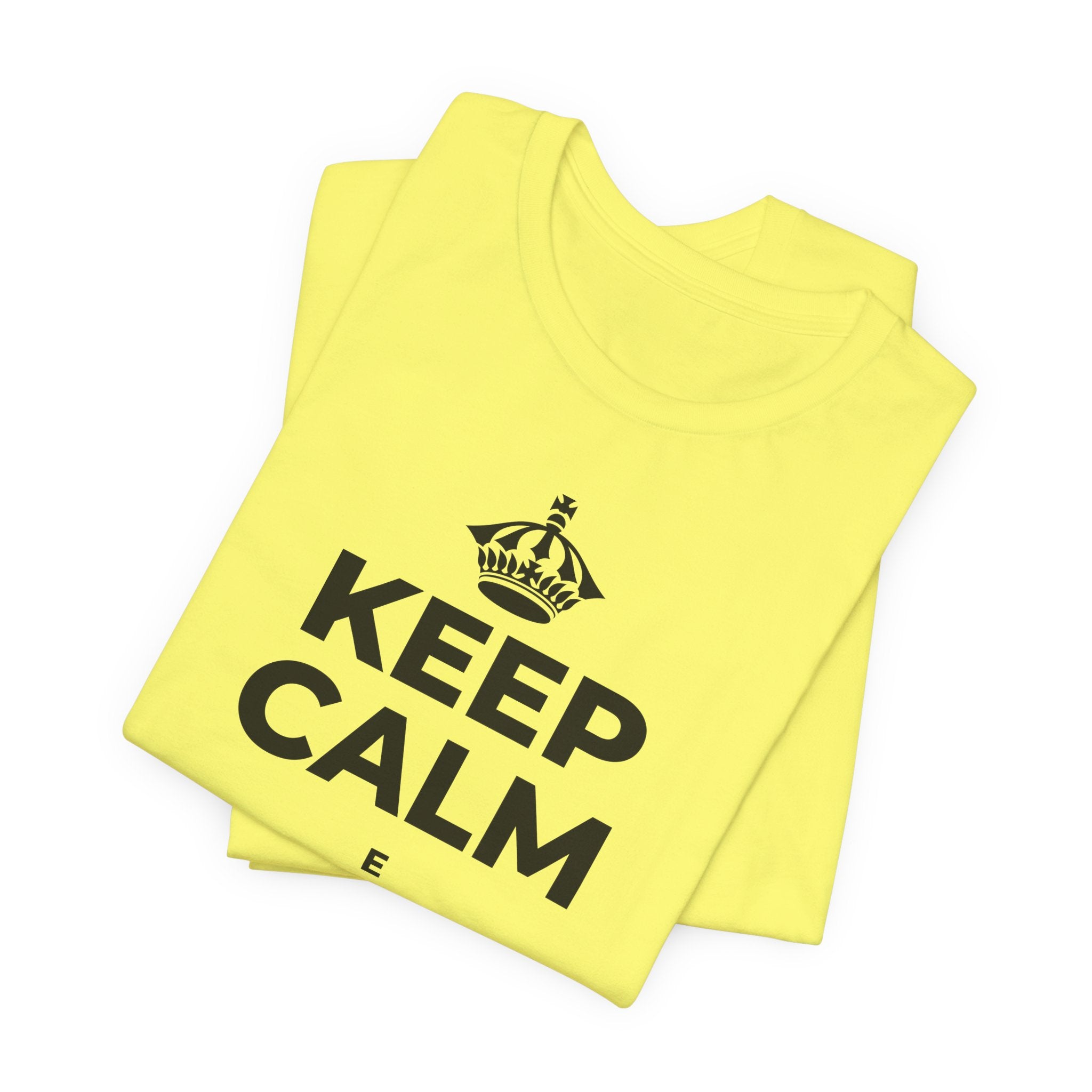 KEEP CALM E RESPIRACI SOPRA T-Shirt (Soft Cream–Heather Mauve)