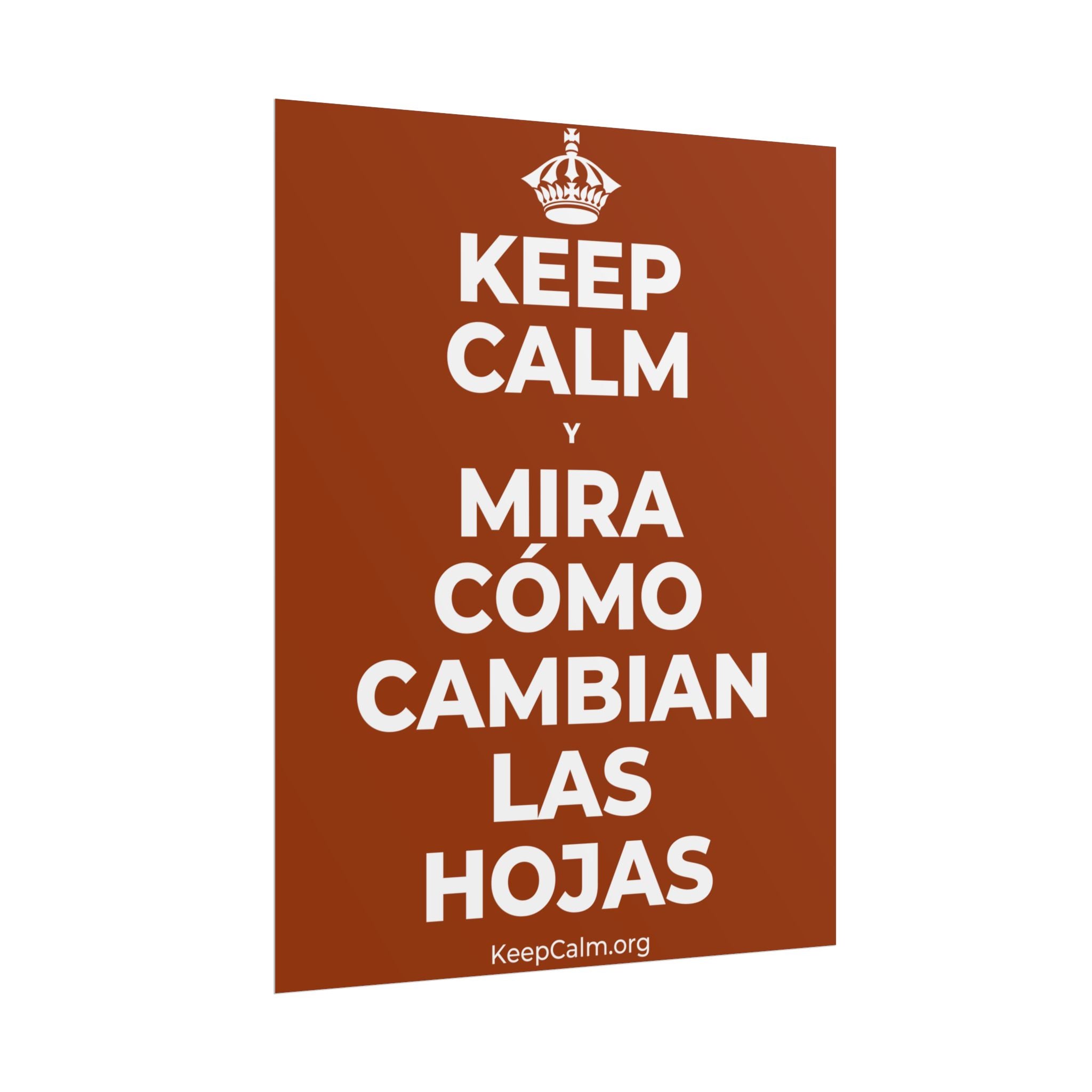 KEEP CALM Y MIRA CÓMO CAMBIAN LAS HOJAS Poster