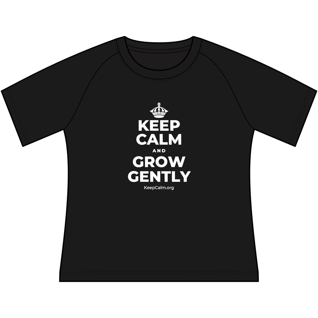 KEEP CALM AND GROW GENTLY Women's Raglan Tee