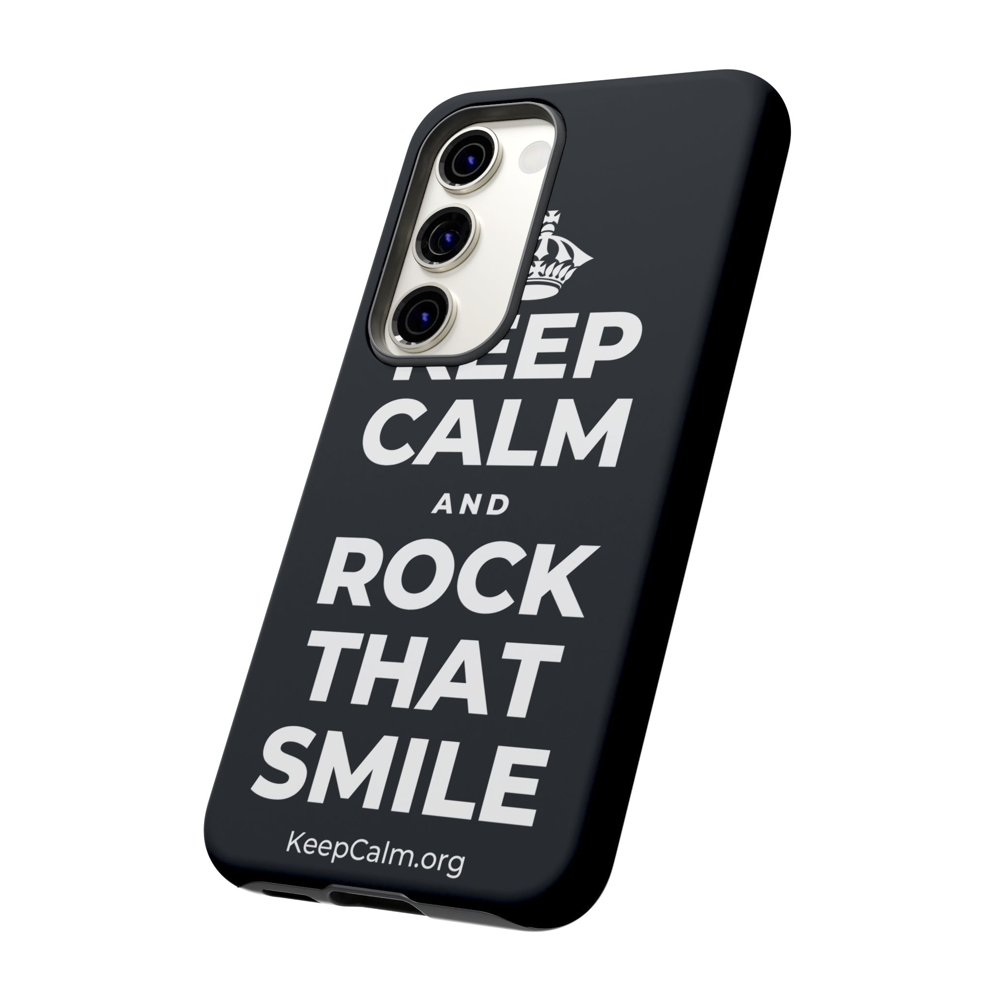 KEEP CALM AND ROCK THAT SMILE Phone Case (Dark)