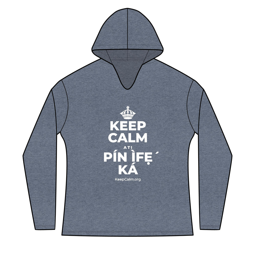 KEEP CALM ATI PÍN ÌFẸ́ KÁ Women's Long Sleeve Hoodie