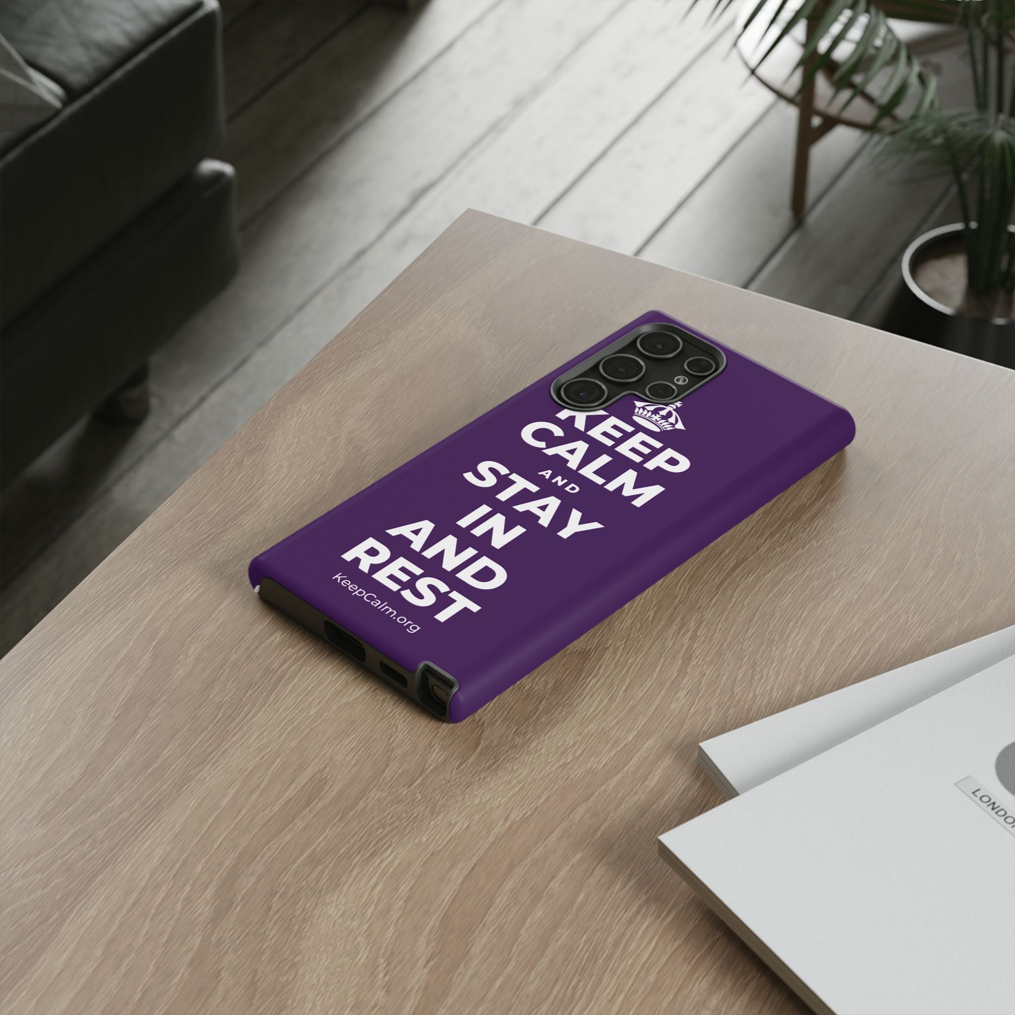 KEEP CALM AND STAY IN AND REST Phone Case