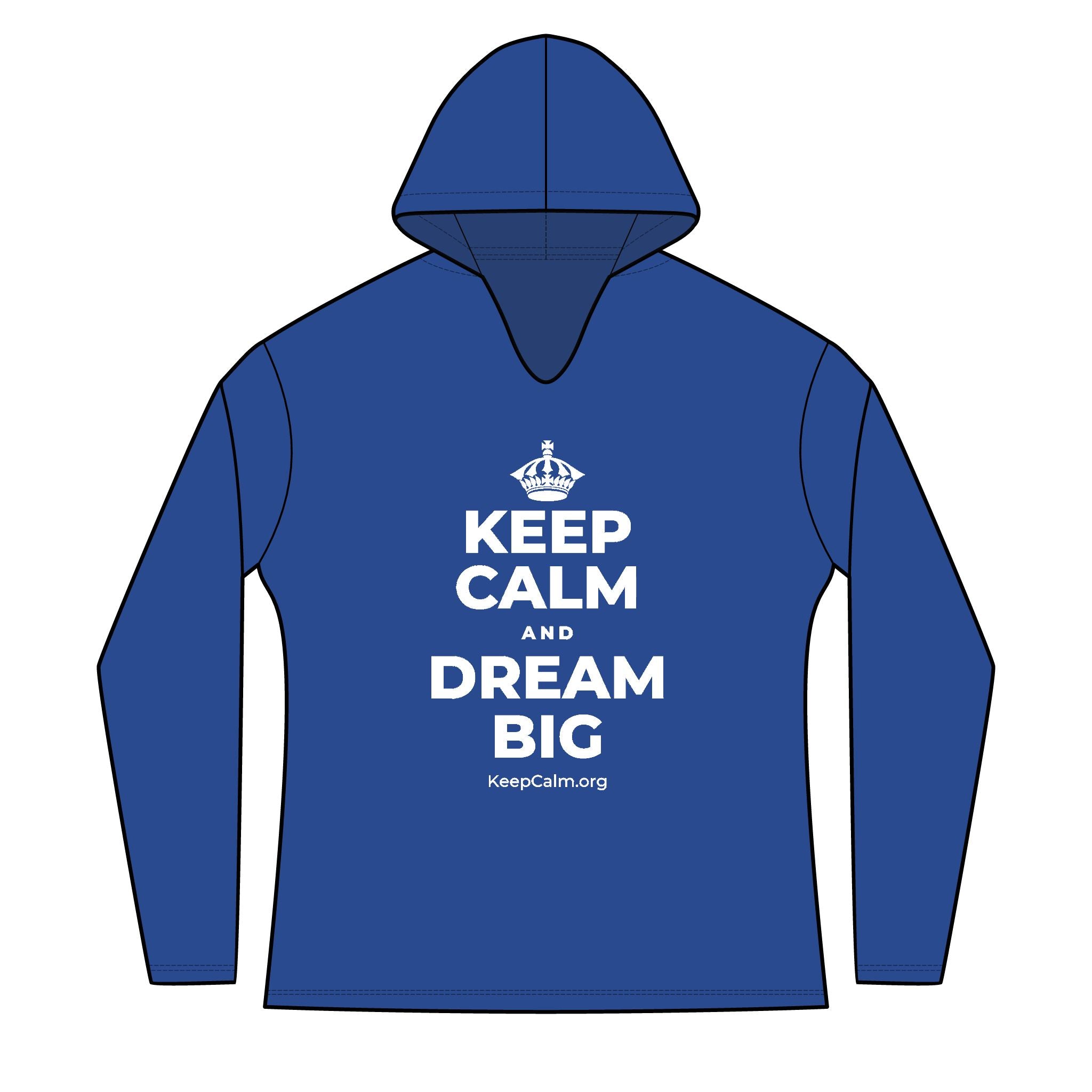 KEEP CALM AND DREAM BIG Women's Long Sleeve Hoodie