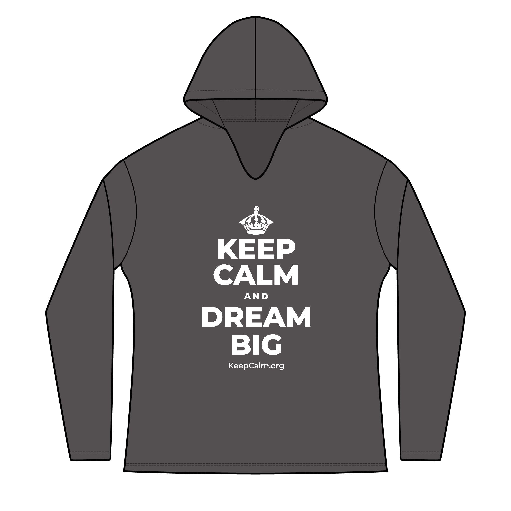 KEEP CALM AND DREAM BIG Women's Long Sleeve Hoodie