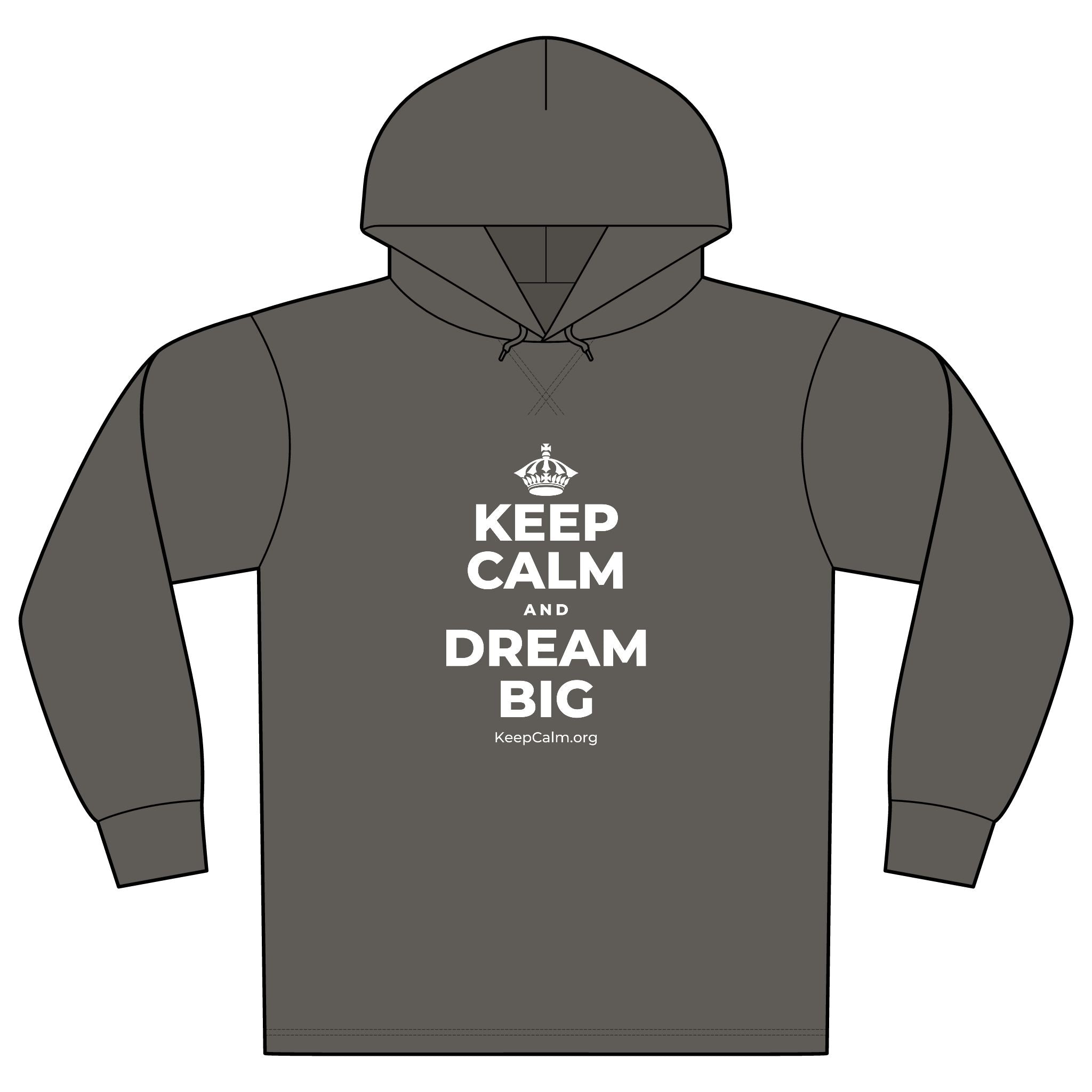 KEEP CALM AND DREAM BIG Organic Hoodie Tee