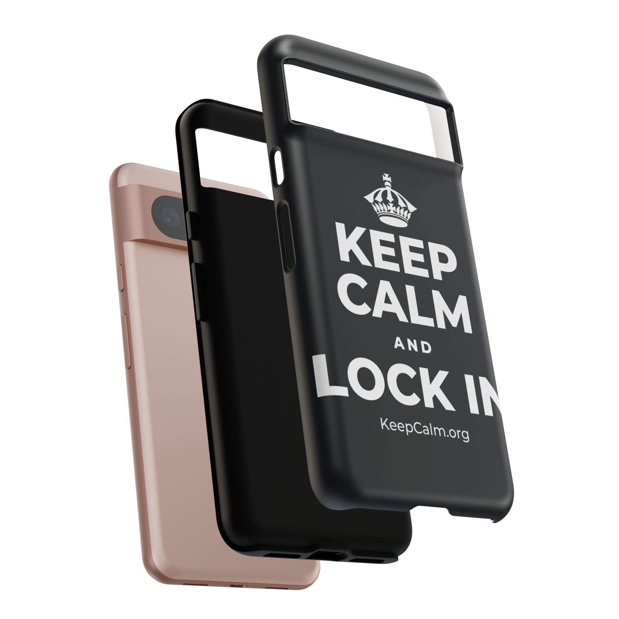 KEEP CALM AND LOCK IN Phone Case (Dark)