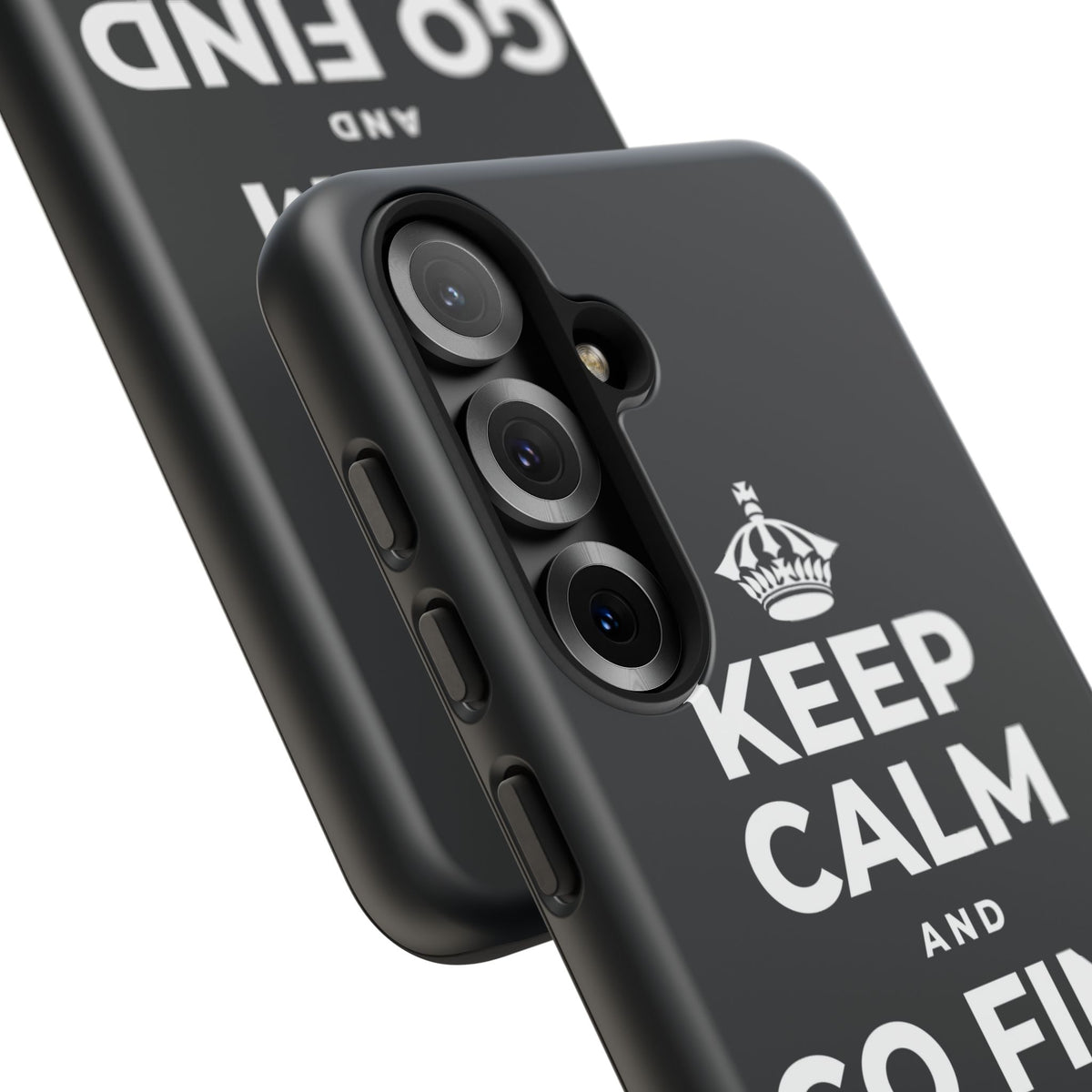 KEEP CALM AND GO FIND NEW SOUNDS Phone Case (Dark)