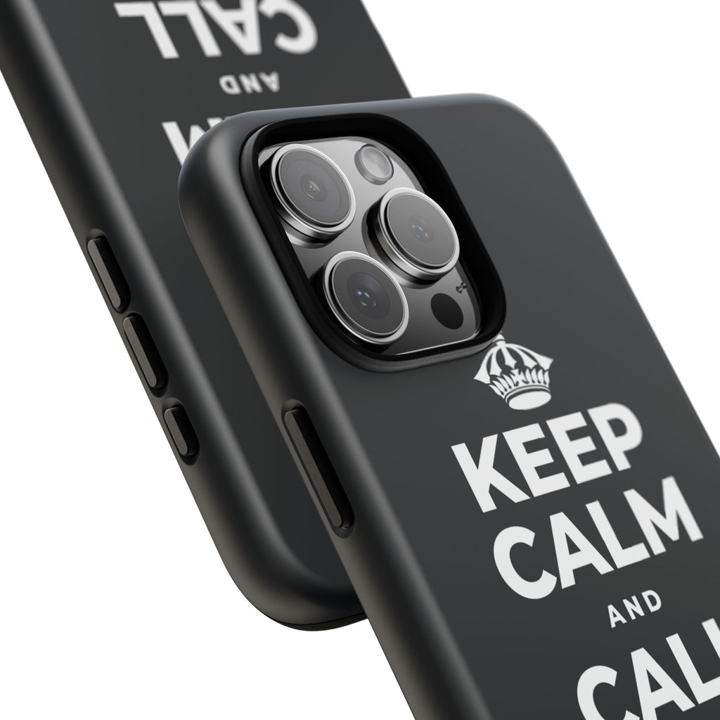 KEEP CALM AND CALL YOUR PEOPLE Phone Case (Dark)