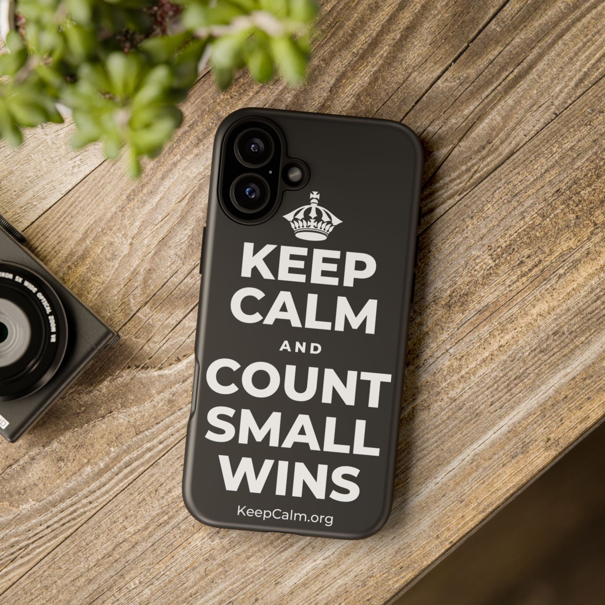 KEEP CALM AND COUNT SMALL WINS Phone Case