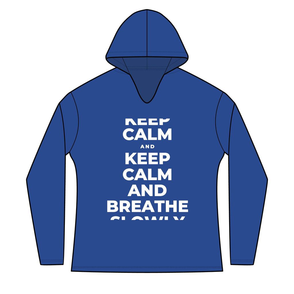 KEEP CALM AND BREATHE SLOWLY Women's Long Sleeve Hoodie