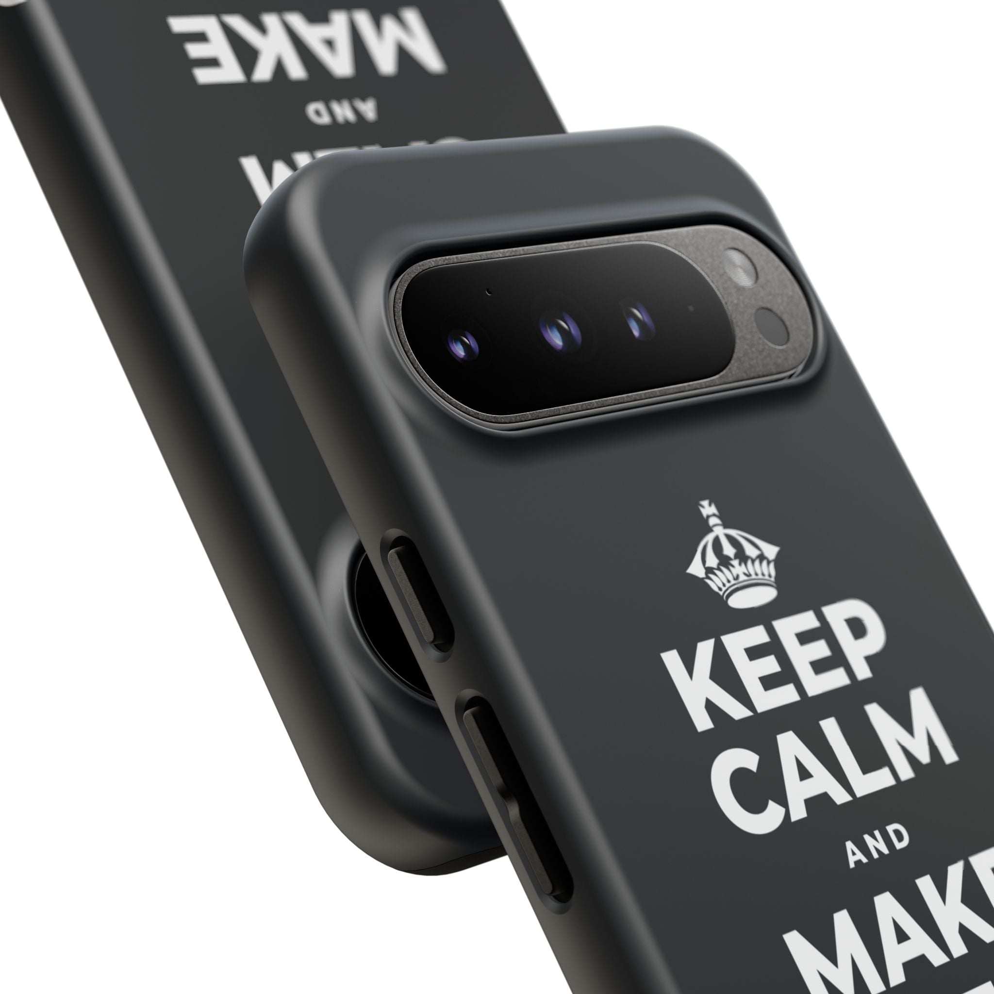 KEEP CALM AND MAKE SOMETHING TODAY Phone Case (Dark)